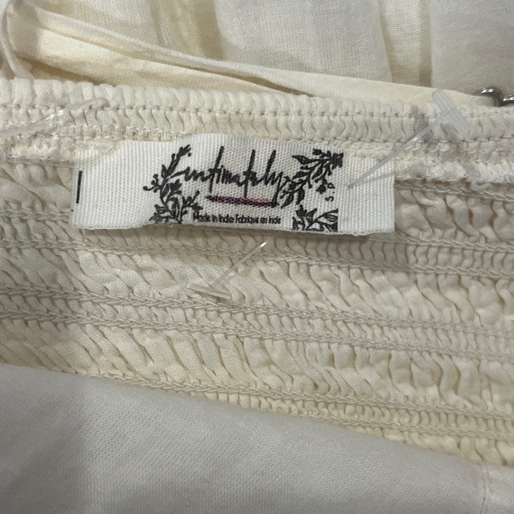 Free People Heating Up Maxi Slip Dress NWOT Small Ivory Cream - Picture 15 of 16